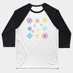 Digital flowers Baseball T-Shirt